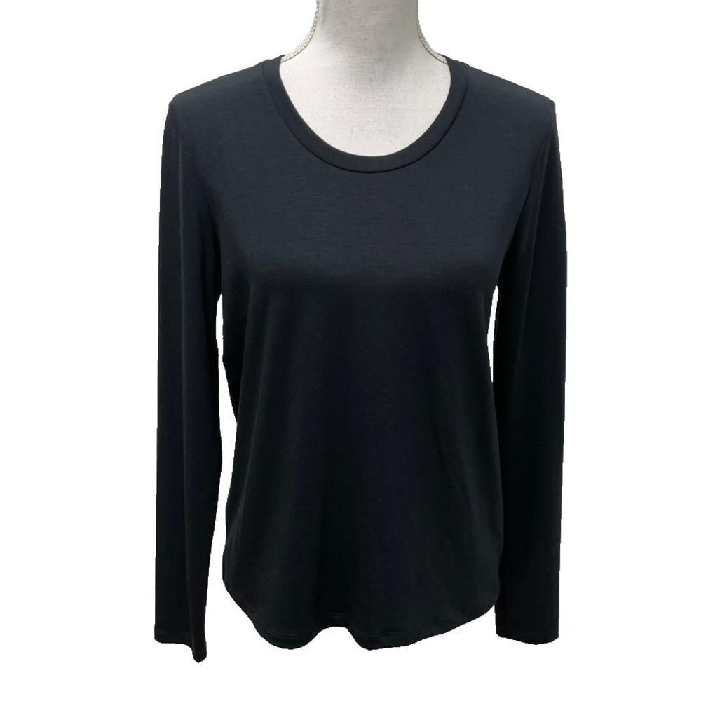 Varley Long Sleeve T Shirt Womens XS Black Normcore Basic Minimalist Comfort